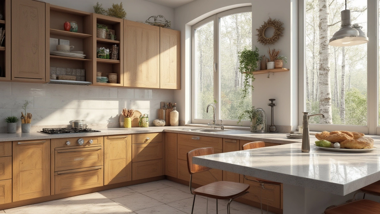 Столешницы для кухни: какая лучше и практичнее в 2025 году